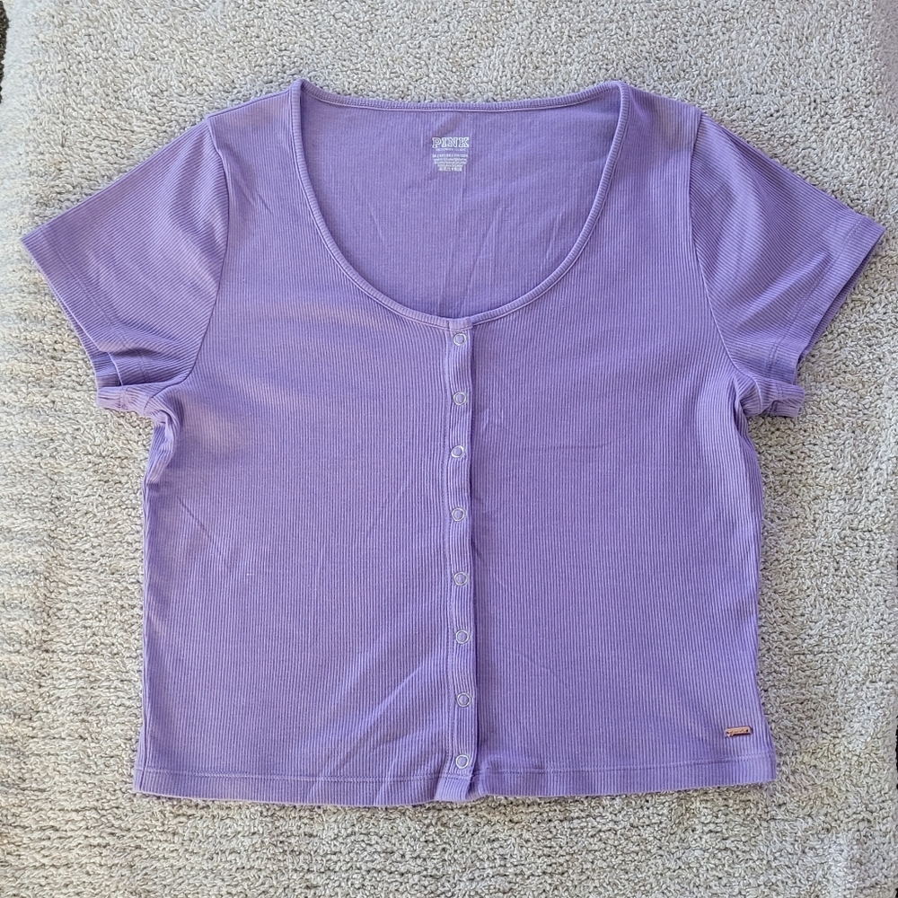 VS PINK Ribbed Crop Top XL